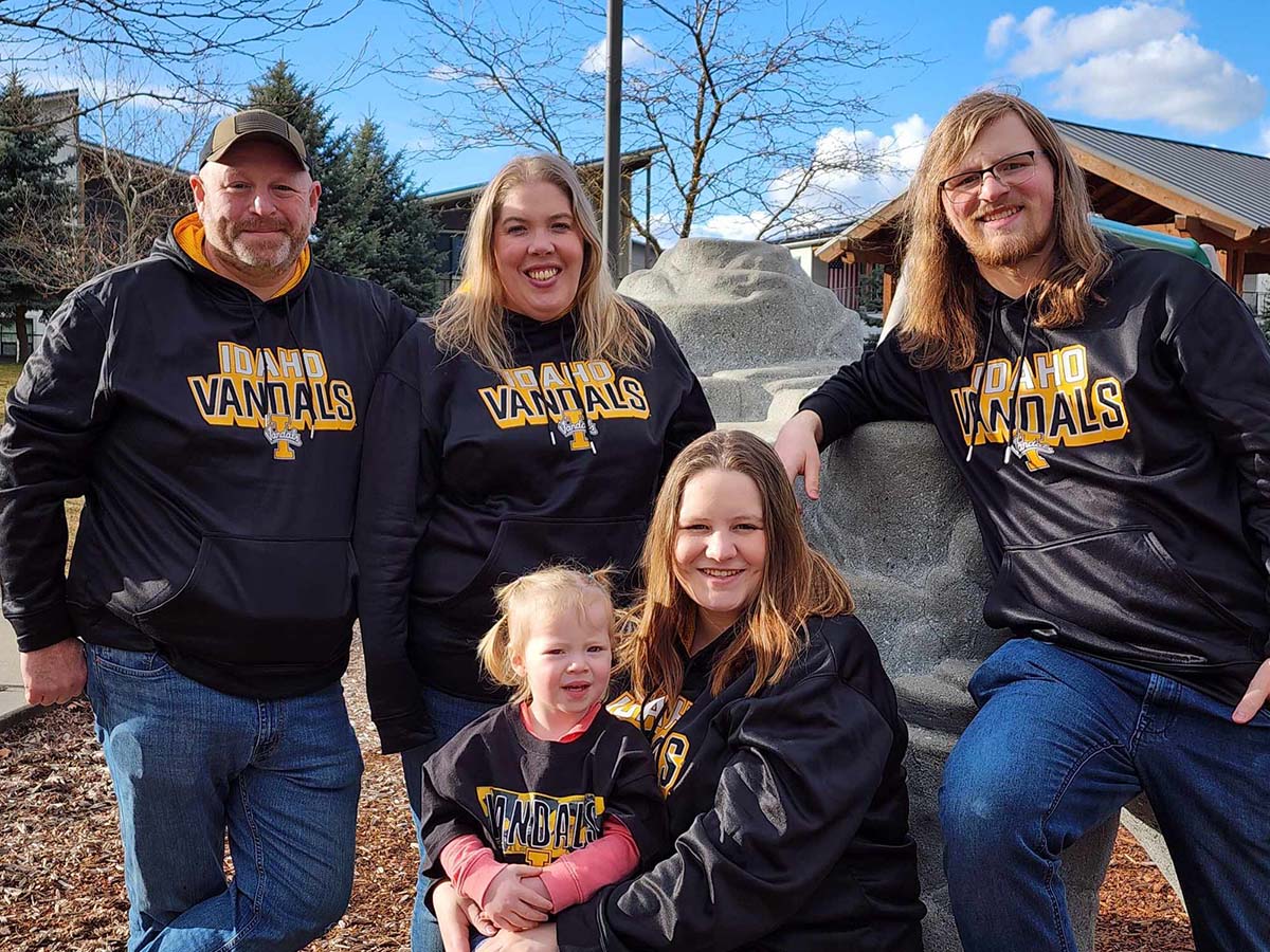Photo of five people wearing Vandal gear.